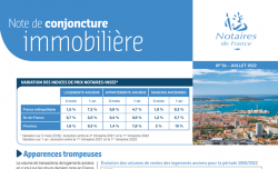 Note de conjoncture immobilière n°56 / Juillet 2022